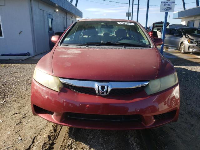 2HGFA1F53AH550937 - 2010 HONDA CIVIC LX BURGUNDY photo 5