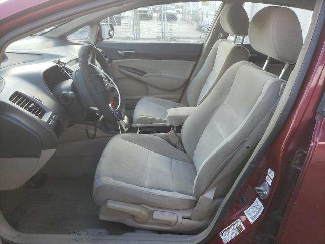 2HGFA1F53AH550937 - 2010 HONDA CIVIC LX BURGUNDY photo 7