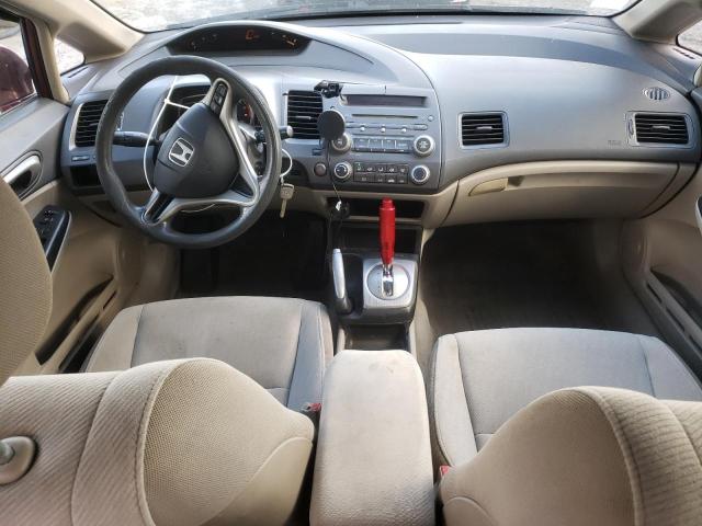 2HGFA1F53AH550937 - 2010 HONDA CIVIC LX BURGUNDY photo 8