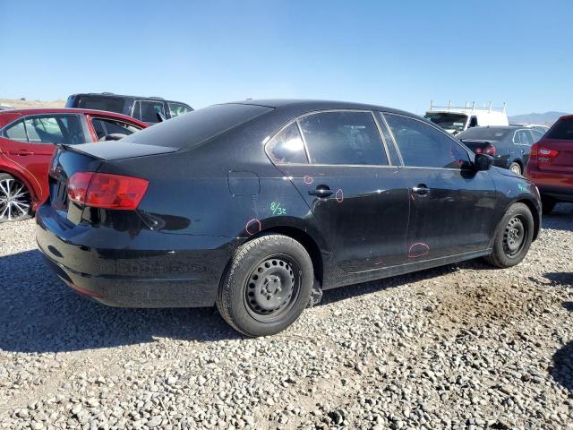 3VW2K7AJ6CM466176 - 2012 VOLKSWAGEN JETTA BASE BLACK photo 3