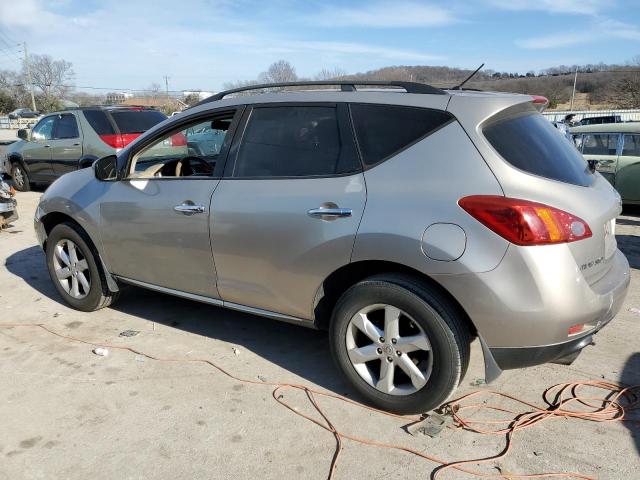 JN8AZ18W49W149258 - 2009 NISSAN MURANO S GOLD photo 2