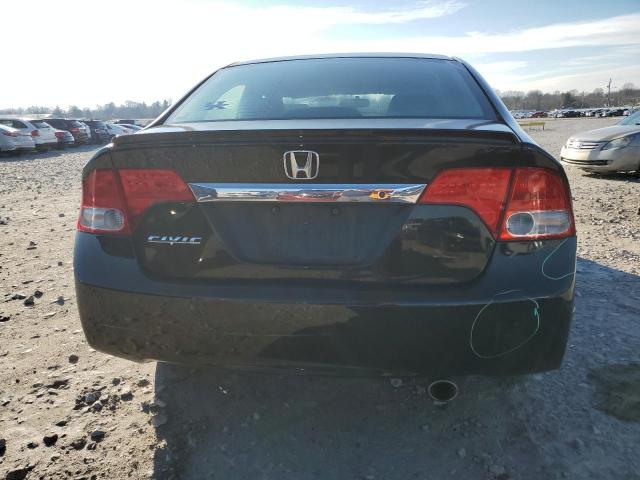 2HGFA16609H322348 - 2009 HONDA CIVIC LX-S BLACK photo 6