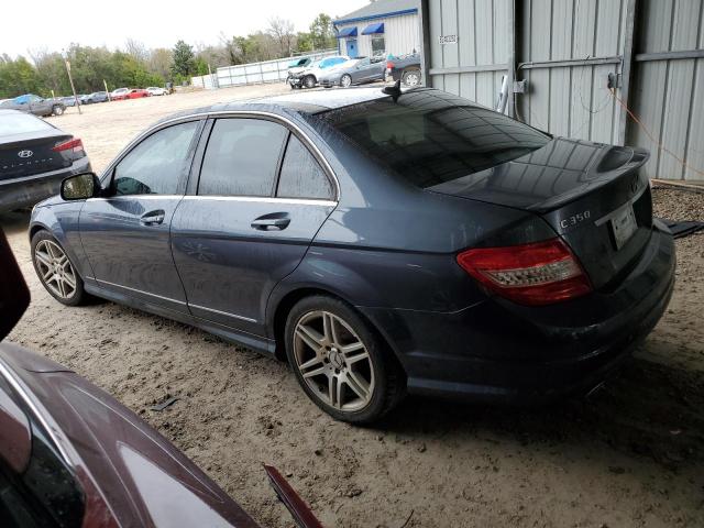 WDDGF56X58F090047 - 2008 MERCEDES-BENZ C 350 BLUE photo 2