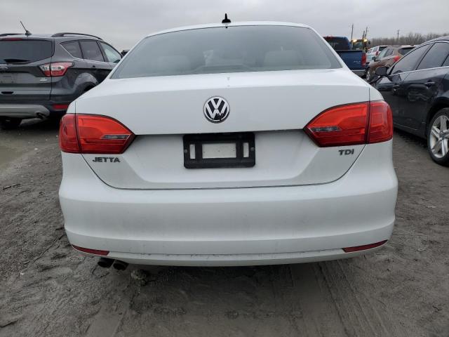 3VWLL7AJ3EM426724 - 2014 VOLKSWAGEN JETTA TDI WHITE photo 6