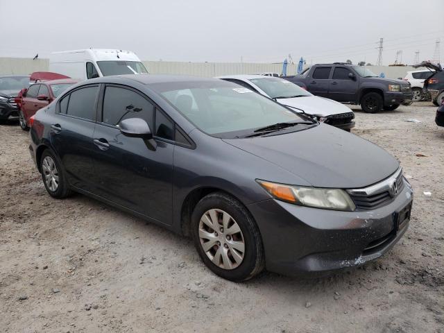 2HGFB2F5XCH332967 - 2012 HONDA CIVIC LX GRAY photo 4