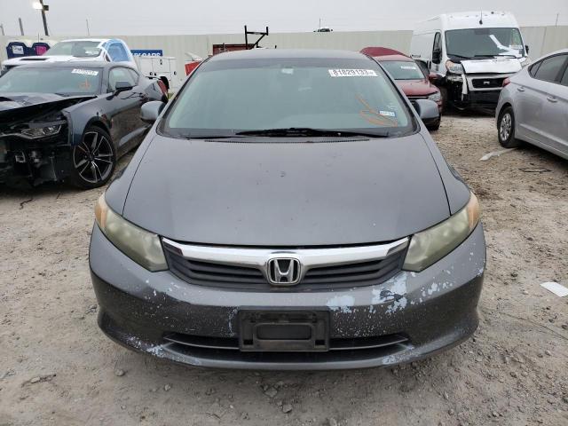 2HGFB2F5XCH332967 - 2012 HONDA CIVIC LX GRAY photo 5