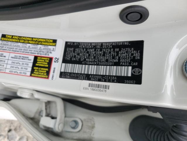 4T1DAACK7SU005091 - 2025 TOYOTA CAMRY XSE 白色 照片 13