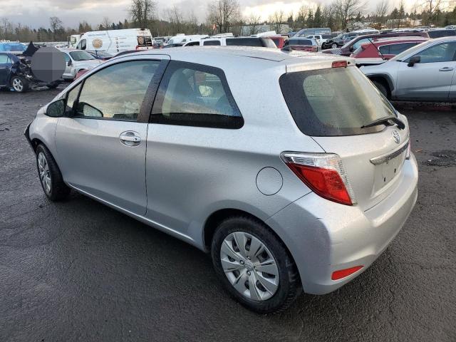 JTDJTUD34CD524756 - 2012 TOYOTA YARIS SILVER photo 2