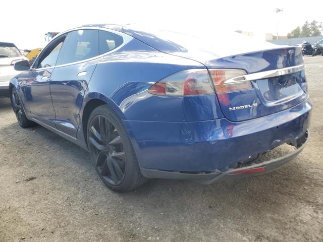 5YJSA1E24FF117080 - 2015 TESLA MODEL S 蓝色 照片 2