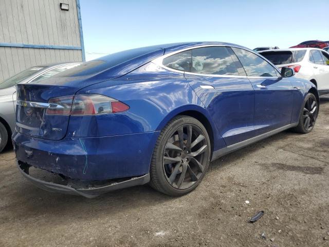 5YJSA1E24FF117080 - 2015 TESLA MODEL S 蓝色 照片 3