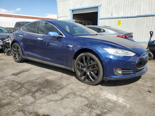 5YJSA1E24FF117080 - 2015 TESLA MODEL S 蓝色 照片 4