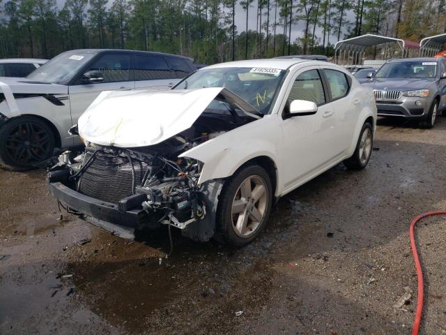 1C3CDZCG6DN508582 - 2013 DODGE AVENGER SXT WHITE photo 1