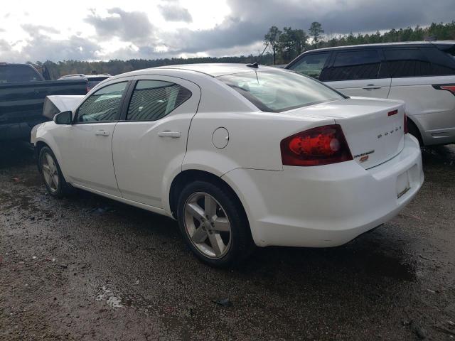 1C3CDZCG6DN508582 - 2013 DODGE AVENGER SXT WHITE photo 2