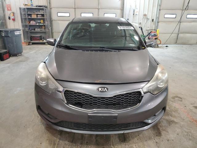 KNAFX4A81F5304285 - 2015 KIA FORTE EX GRAY photo 5