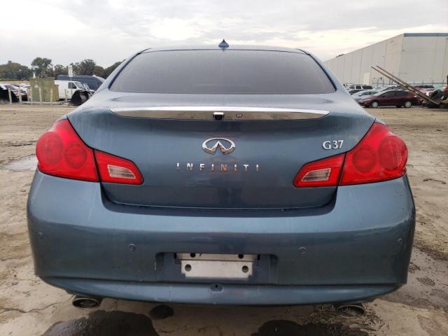 JN1CV6AP4AM406325 - 2010 INFINITI G37 BASE BLUE photo 6