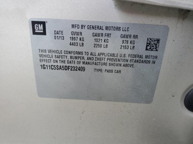 1G11C5SA5DF232409 - 2013 CHEVROLET MALIBU 1LT BEIGE photo 12