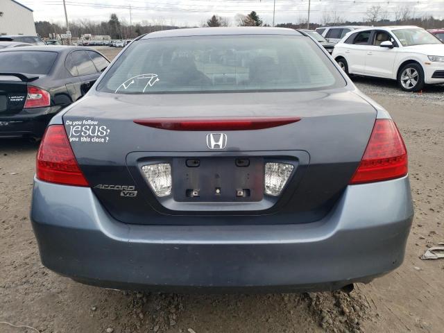 1HGCM56457A167842 - 2007 HONDA ACCORD LX BLUE photo 6