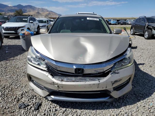 1HGCR2F88HA017597 - 2017 HONDA ACCORD EXL TAN photo 5