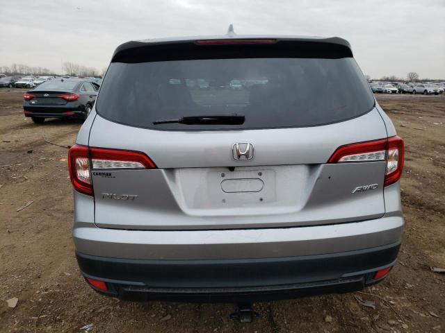 5FNYF6H10KB051598 - 2019 HONDA PILOT LX SILVER photo 6