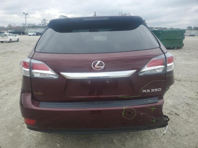 2T2ZK1BA0FC174111 - 2015 LEXUS RX 350 BURGUNDY photo 6