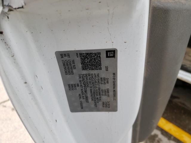 1GAZGPFG5K1196037 - 2019 CHEVROLET EXPRESS G3 LT WHITE photo 12