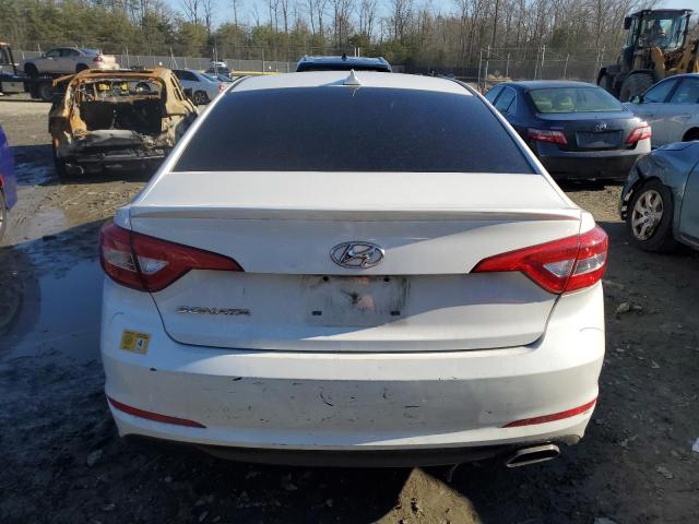 5NPE24AF3HH492838 - 2017 HYUNDAI SONATA SE WHITE photo 6