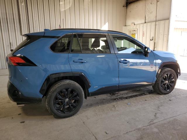 4T3T6RFV8NU070884 - 2022 TOYOTA RAV4 SE BLUE photo 3