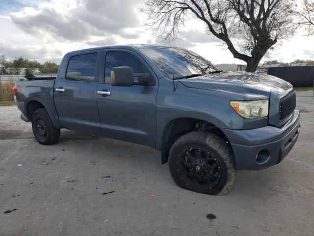 5TBEV58137S469004 - 2007 TOYOTA TUNDRA CREWMAX LIMITED BLUE photo 4