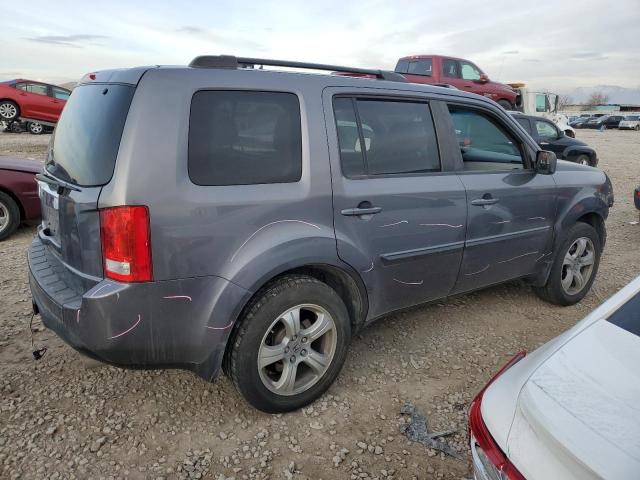 5FNYF3H53EB011098 - 2014 HONDA PILOT EXL GRAY photo 3