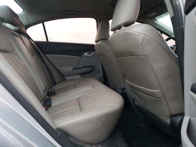 19XFB2F90DE084775 - 2013 HONDA CIVIC EXL ვერცხლისფერი ფოტო 10