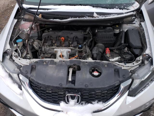19XFB2F90DE084775 - 2013 HONDA CIVIC EXL ვერცხლისფერი ფოტო 11