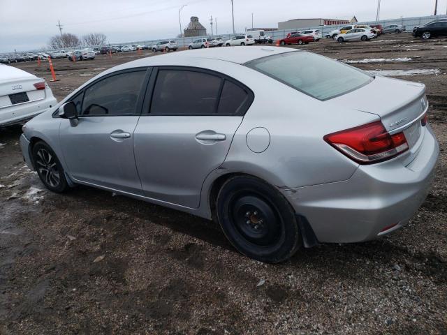 19XFB2F90DE084775 - 2013 HONDA CIVIC EXL ვერცხლისფერი ფოტო 2