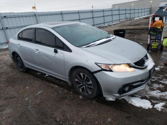 19XFB2F90DE084775 - 2013 HONDA CIVIC EXL ვერცხლისფერი ფოტო 4