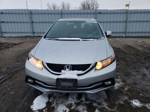 19XFB2F90DE084775 - 2013 HONDA CIVIC EXL ვერცხლისფერი ფოტო 5