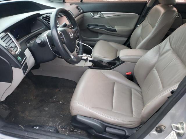 19XFB2F90DE084775 - 2013 HONDA CIVIC EXL ვერცხლისფერი ფოტო 7