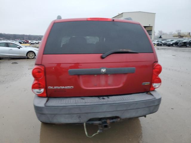 1D8HB38P47F580233 - 2007 DODGE DURANGO SXT RED photo 6