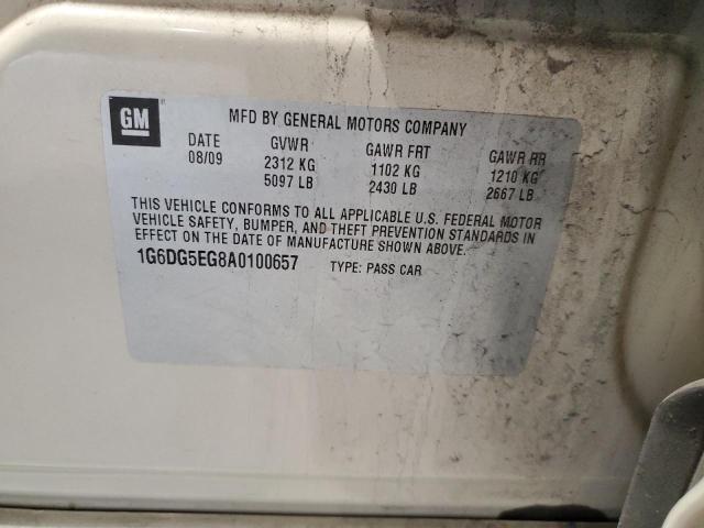 1G6DG5EG8A0100657 - 2010 CADILLAC CTS LUXURY COLLECTION 奶油色 照片 13