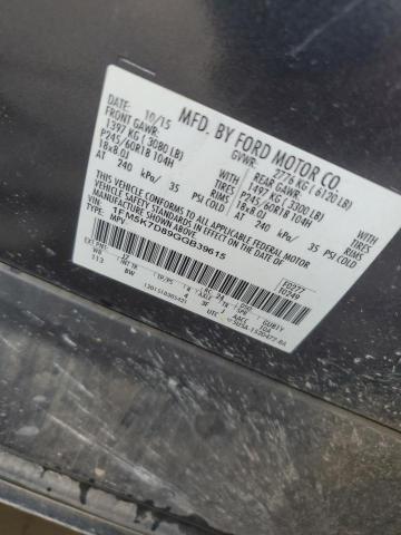 1FM5K7D89GGB39615 - 2016 FORD EXPLORER XLT ნაცრისფერი ფოტო 13