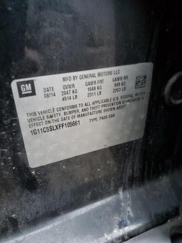 1G11C5SLXFF105661 - 2015 CHEVROLET MALIBU 1LT Қара фото 13