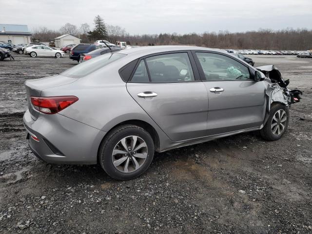 3KPA24AD6NE433697 - 2022 KIA RIO LX GRAY photo 3