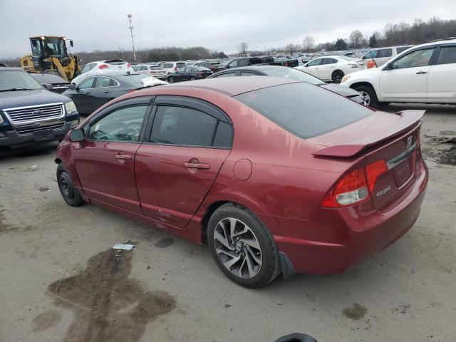 2HGFA16819H341914 - 2009 HONDA CIVIC EX RED photo 2