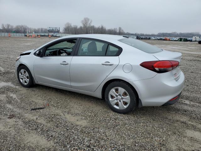 3KPFK4A7XHE032237 - 2017 KIA FORTE LX SILVER photo 2