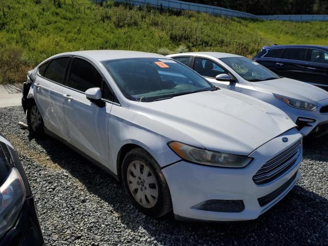 3FA6P0G70DR262878 - 2013 FORD FUSION S WHITE photo 4