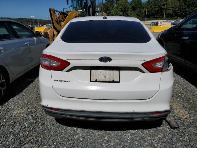3FA6P0G70DR262878 - 2013 FORD FUSION S WHITE photo 6