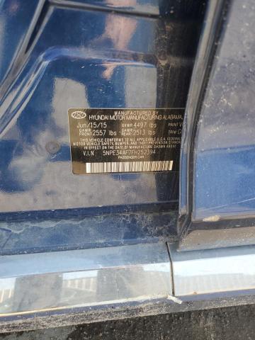 5NPE34AF7FH252394 - 2015 HYUNDAI SONATA SPORT BLUE photo 12