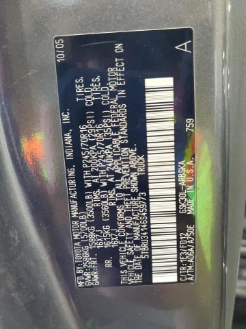 5TBRU34146S459773 - 2006 TOYOTA TUNDRA ACCESS CAB SR5 GRAY photo 12