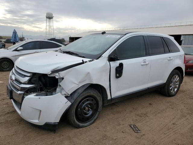 2FMDK3JC8EBA34095 - 2014 FORD EDGE SEL WHITE photo 1