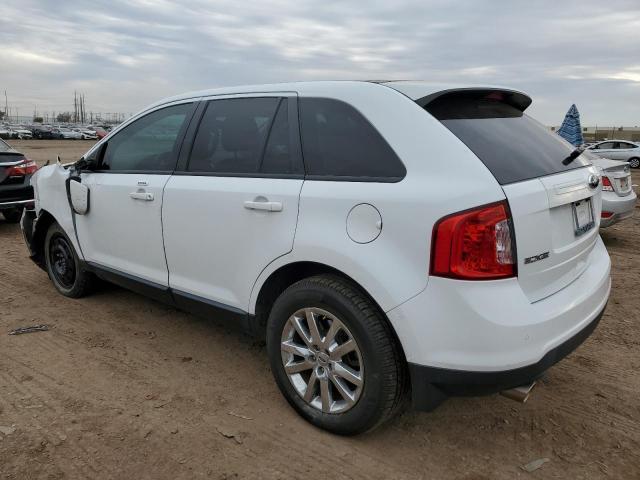 2FMDK3JC8EBA34095 - 2014 FORD EDGE SEL WHITE photo 2