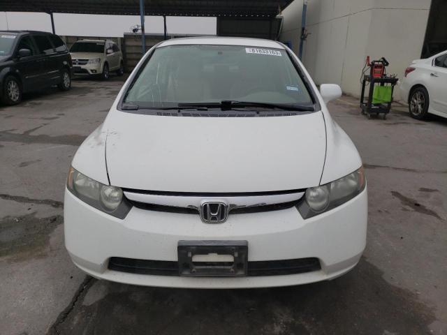 1HGFA16558L018571 - 2008 HONDA CIVIC LX WHITE photo 5