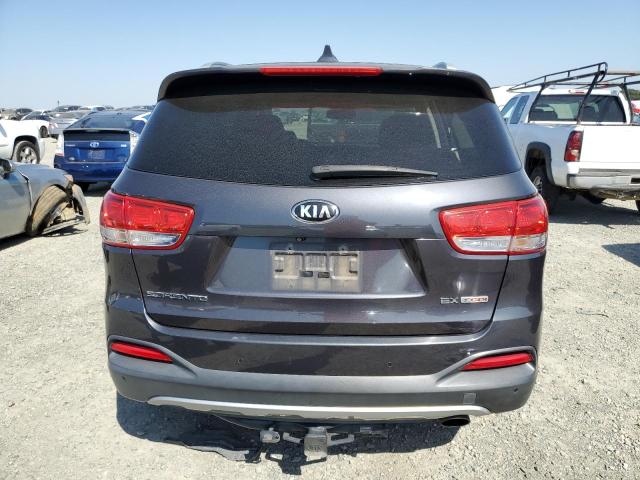 5XYPHDA13GG020575 - 2016 KIA SORENTO EX GRAY photo 6